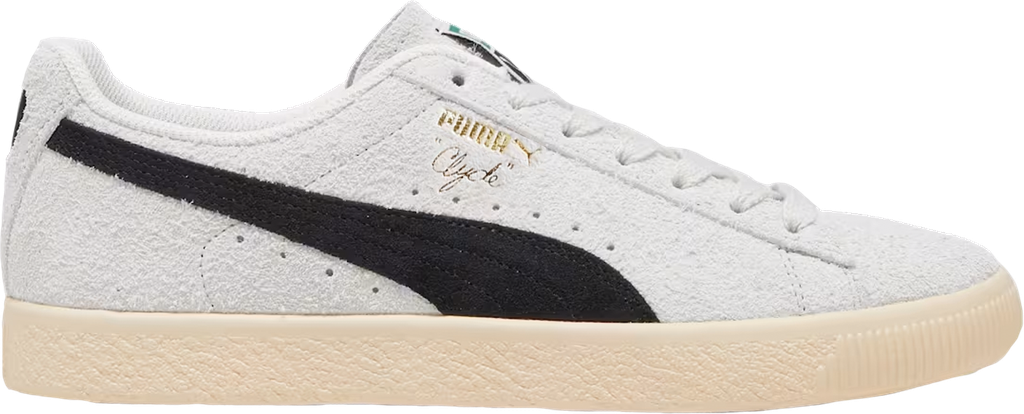 Clyde Hairy suede Blanc