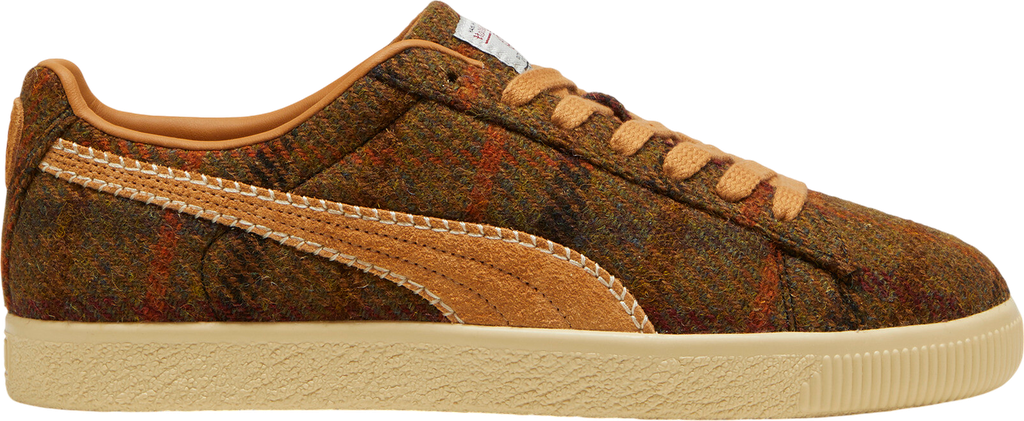 Clyde Harris Tweed Sneaker Marron