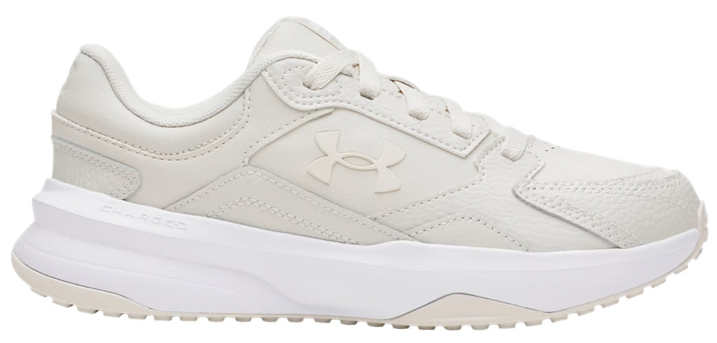 UA W Edge LTHR Blanc