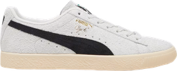 Clyde Hairy suede Blanc
